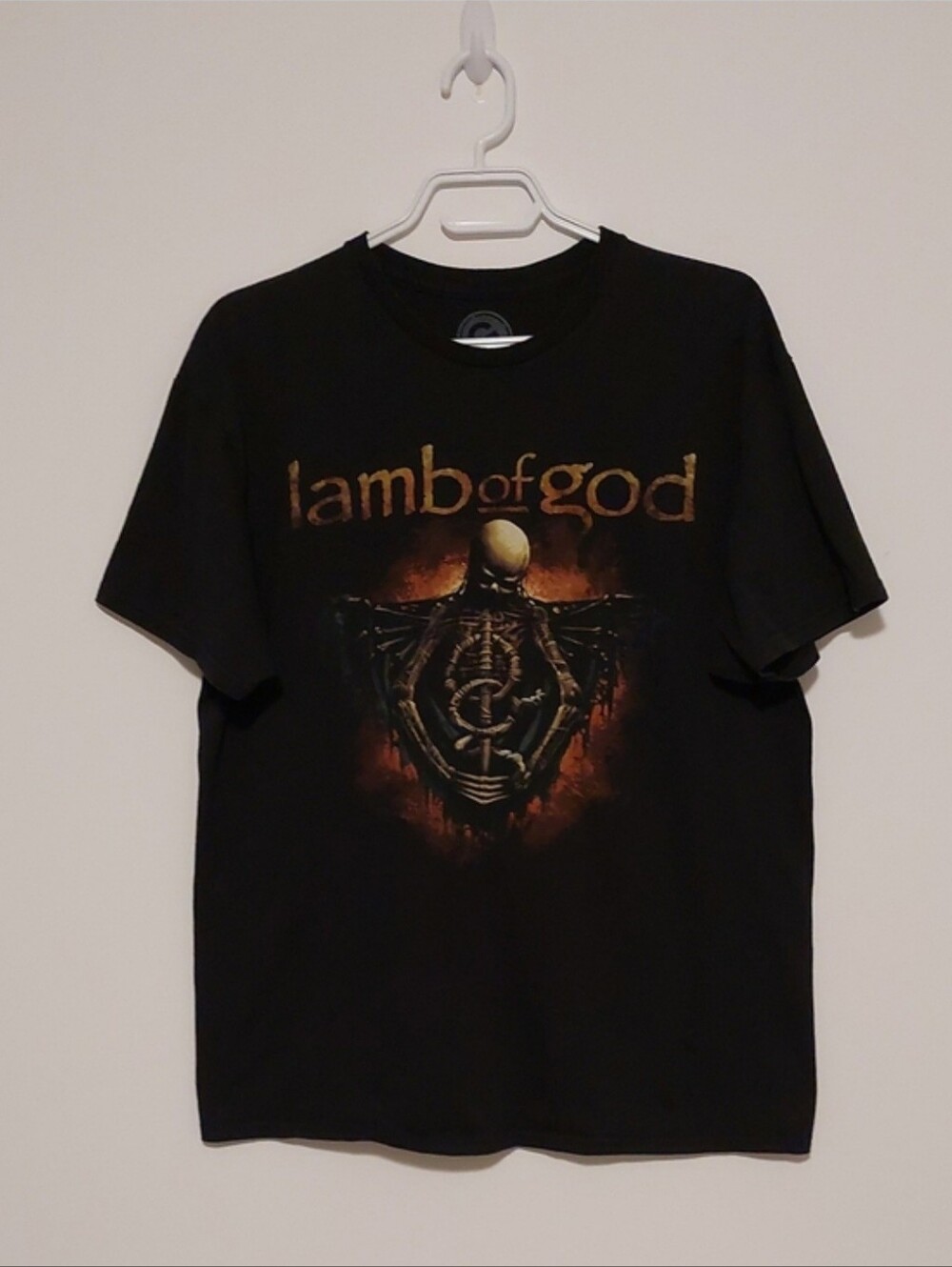 Lamb of God Black Short Sleeved Graphic Band T-shirt EUC Size L